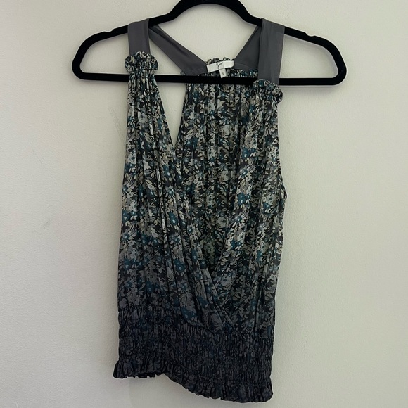 Joie Tops - Joie woman silk floral print wrap sleeveless blouse